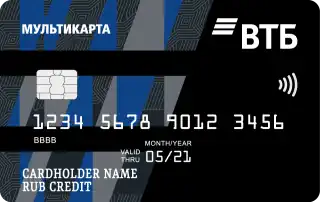 «Мультикарта» с кэшбэком в ВТБ